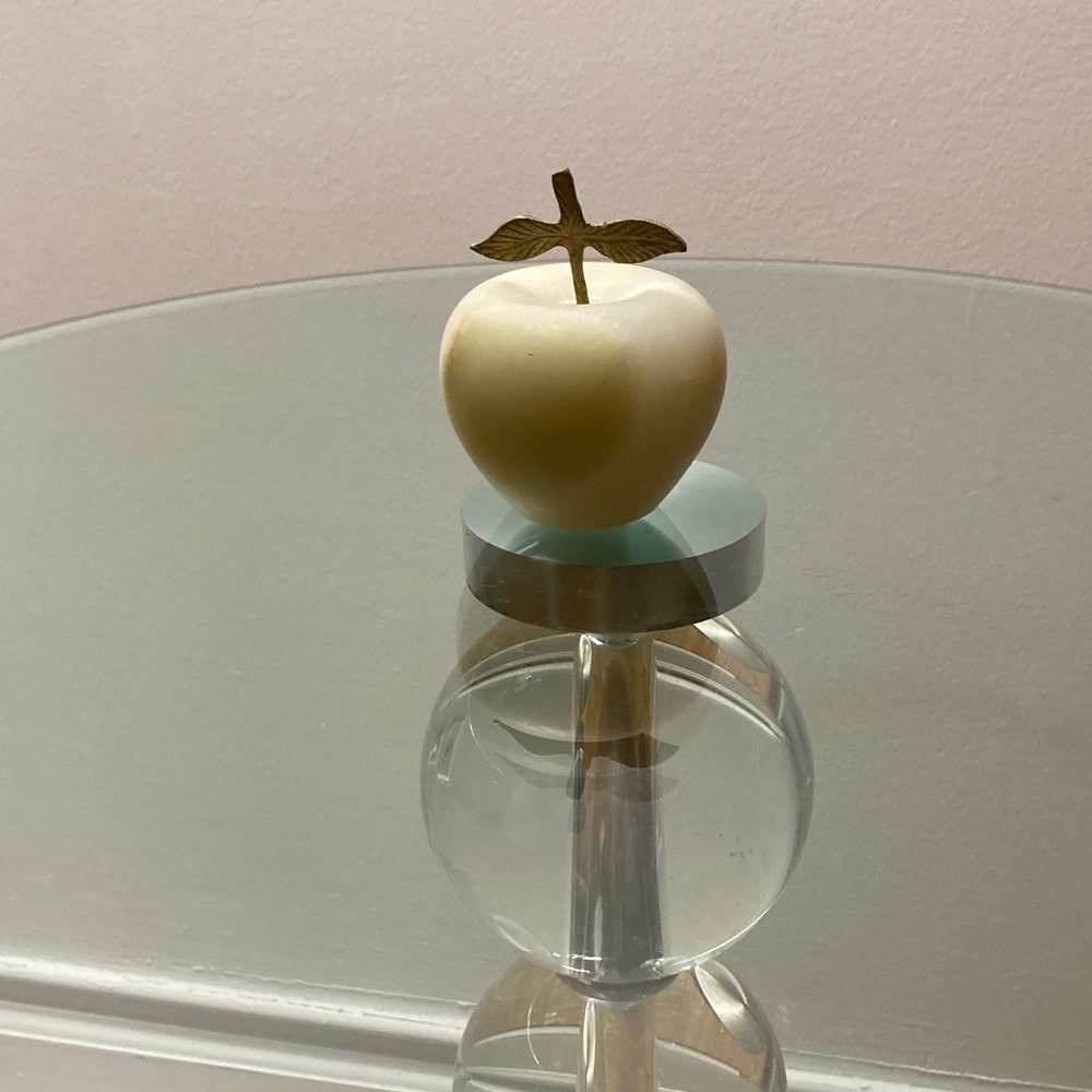 Marble apple paperweight